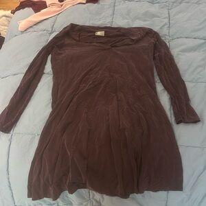 Purple long sleeve dress